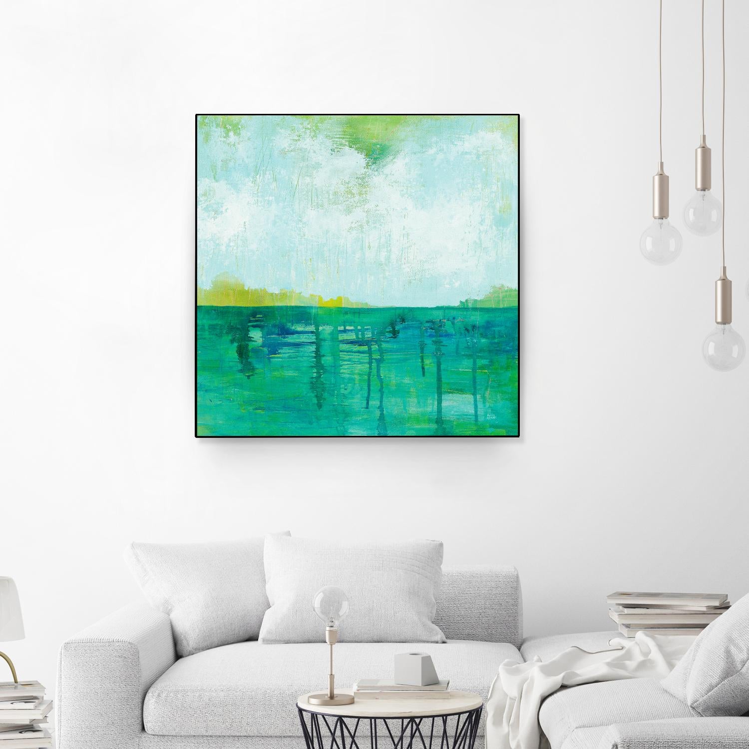 To the Shore by Melissa Averinos on GIANT ART - blue abstract