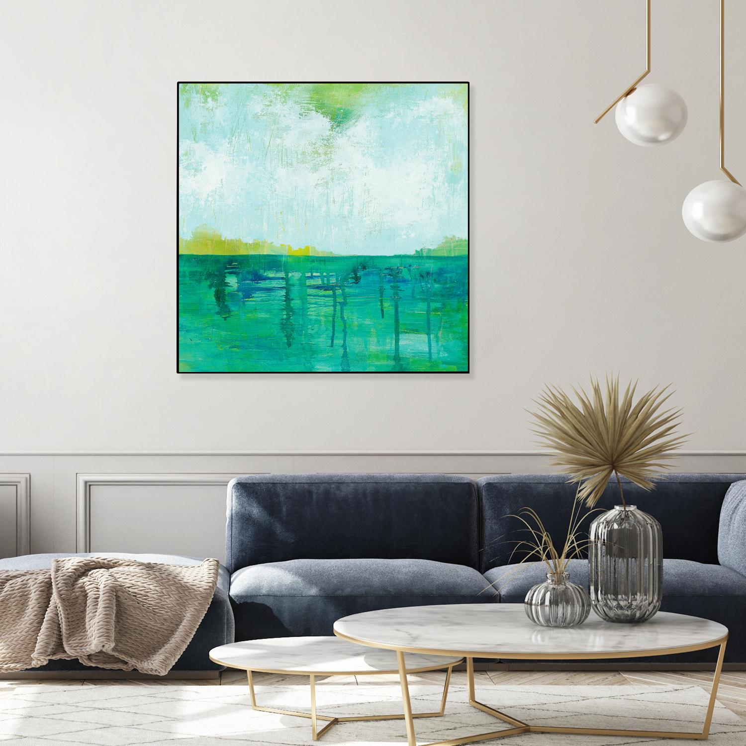 To the Shore by Melissa Averinos on GIANT ART - blue abstract