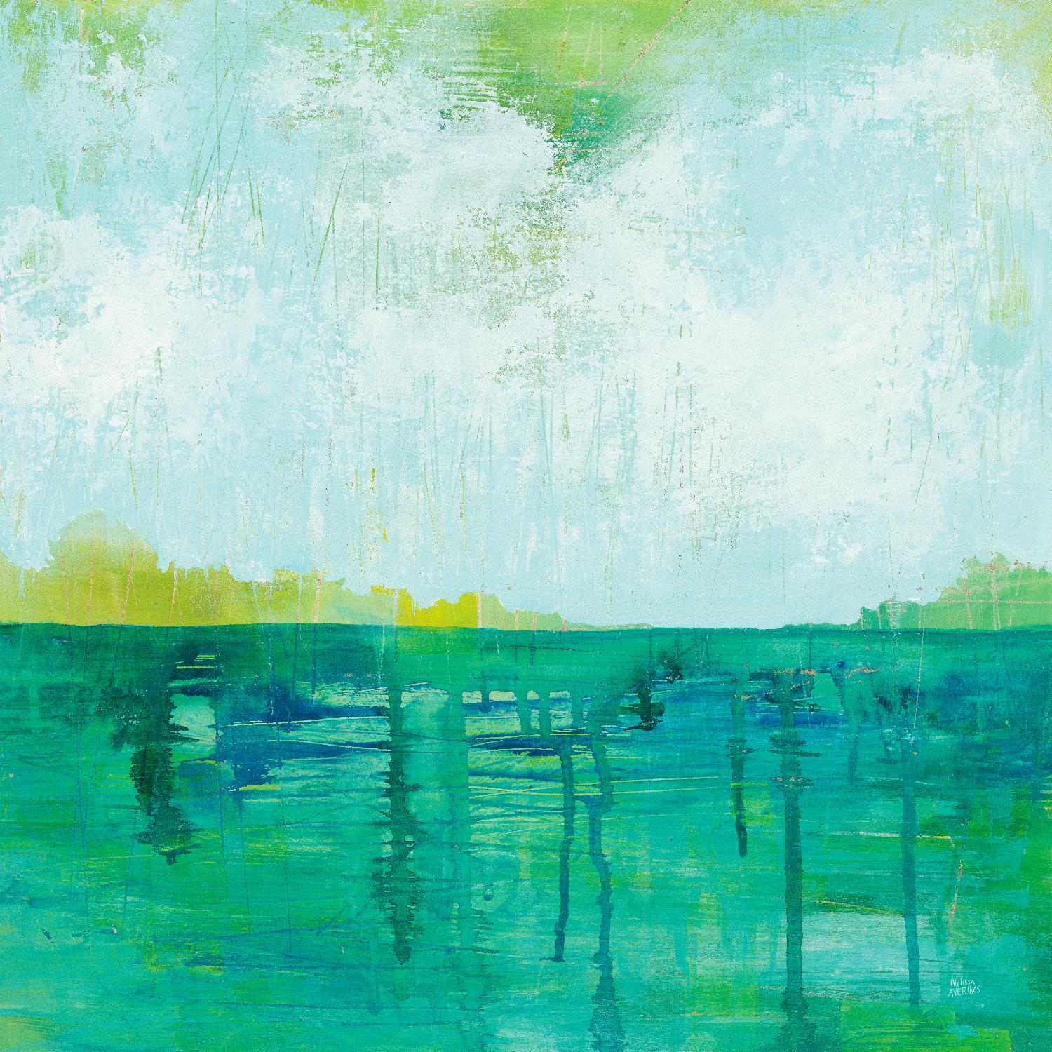 To the Shore by Melissa Averinos on GIANT ART - blue abstract