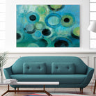 Pebbles on the Beach by Silvia Vassileva on GIANT ART - green abstract
