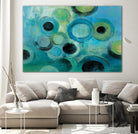 Pebbles on the Beach by Silvia Vassileva on GIANT ART - green abstract