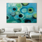 Pebbles on the Beach by Silvia Vassileva on GIANT ART - green abstract