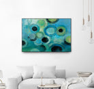 Pebbles on the Beach by Silvia Vassileva on GIANT ART - green abstract
