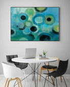 Pebbles on the Beach by Silvia Vassileva on GIANT ART - green abstract