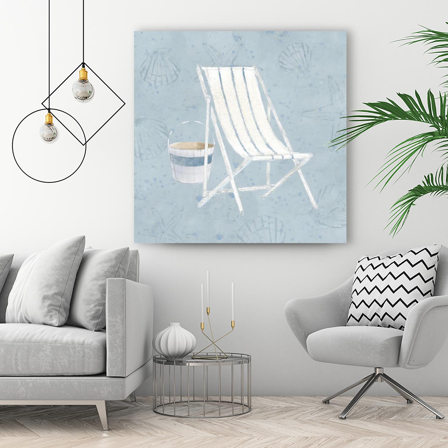 Serene Seaside III by James Wiens on GIANT ART - blue costal bucket