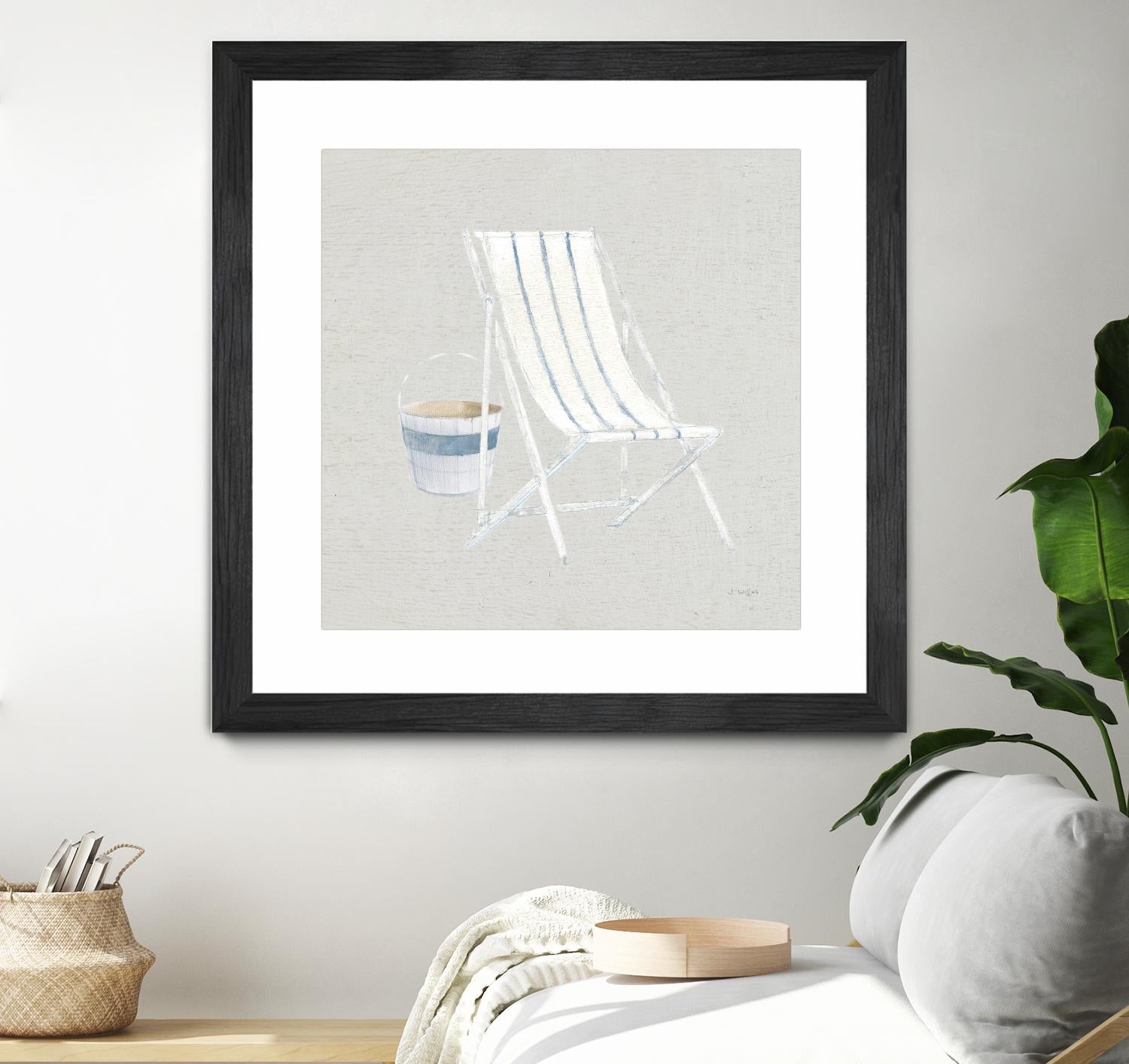 Serene Seaside III Tan by James Wiens on GIANT ART - multi coastal & nautical beach