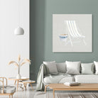 Serene Seaside III Tan by James Wiens on GIANT ART - white costal beige