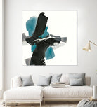 Black and Teal IV by Chris Paschke on GIANT ART - multi abstract abstract