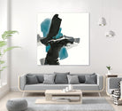 Black and Teal IV by Chris Paschke on GIANT ART - multi abstract abstract