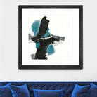 Black and Teal IV by Chris Paschke on GIANT ART - multi abstract abstract