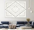 Daisy Dots Tile II Neutral by Wild Apple on GIANT ART - multi abstract abstract