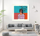 Sofia by Avery Tillmon on GIANT ART - multi figurative blue