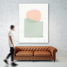 Buoyant Pink and Green by Mike Schick on GIANT ART - multi abstract abstract