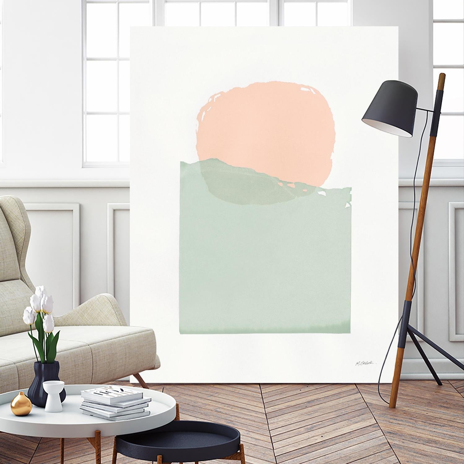 Buoyant Pink and Green by Mike Schick on GIANT ART - multi abstract abstract