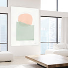 Buoyant Pink and Green by Mike Schick on GIANT ART - multi abstract abstract