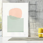 Buoyant Pink and Green by Mike Schick on GIANT ART - multi abstract abstract