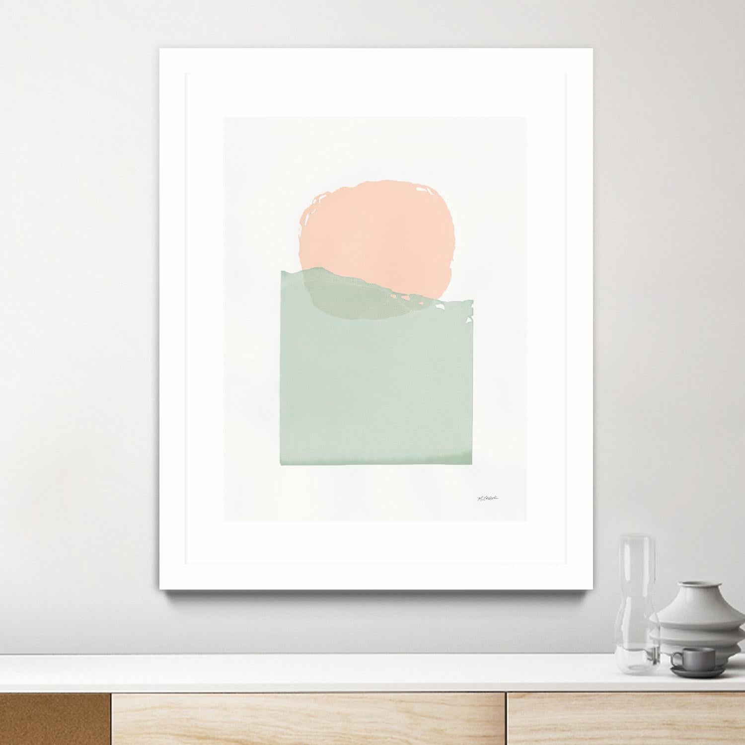 Buoyant Pink and Green by Mike Schick on GIANT ART - multi abstract abstract