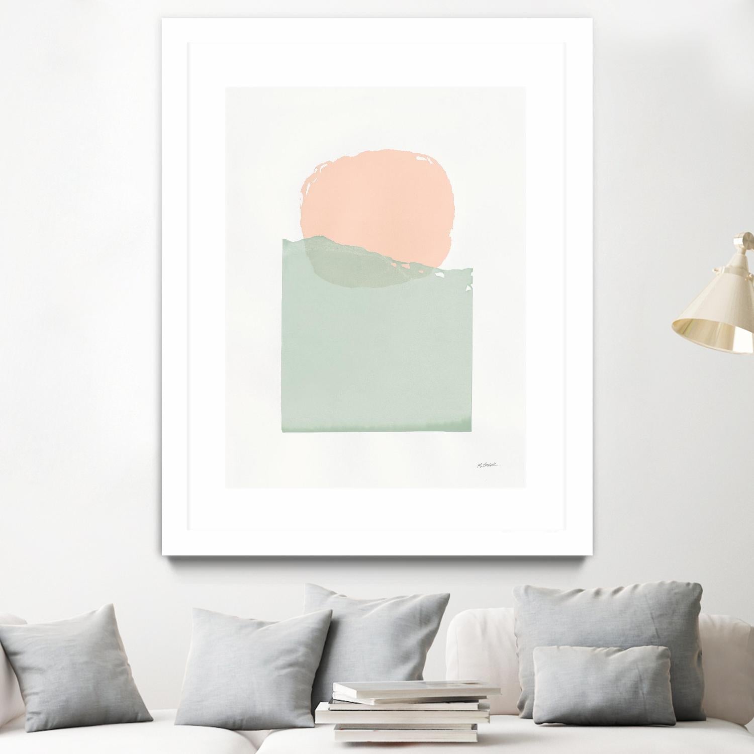 Buoyant Pink and Green by Mike Schick on GIANT ART - multi abstract abstract