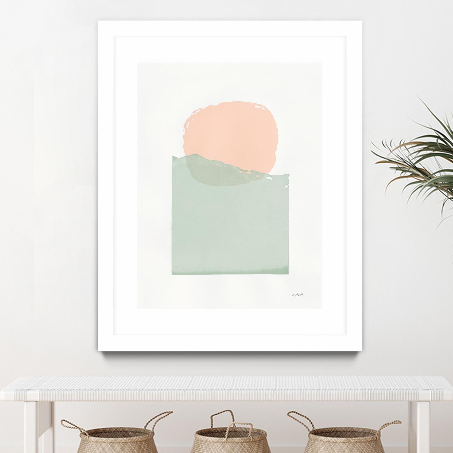 Buoyant Pink and Green by Mike Schick on GIANT ART - multi abstract abstract