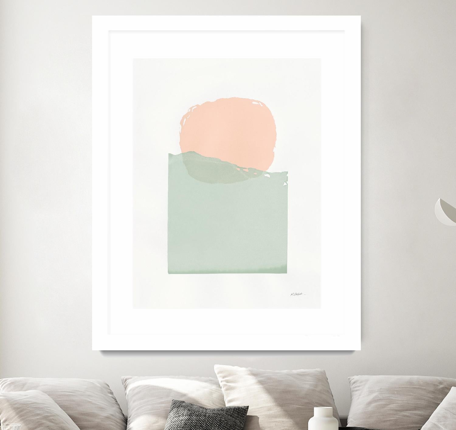 Buoyant Pink and Green by Mike Schick on GIANT ART - multi abstract abstract