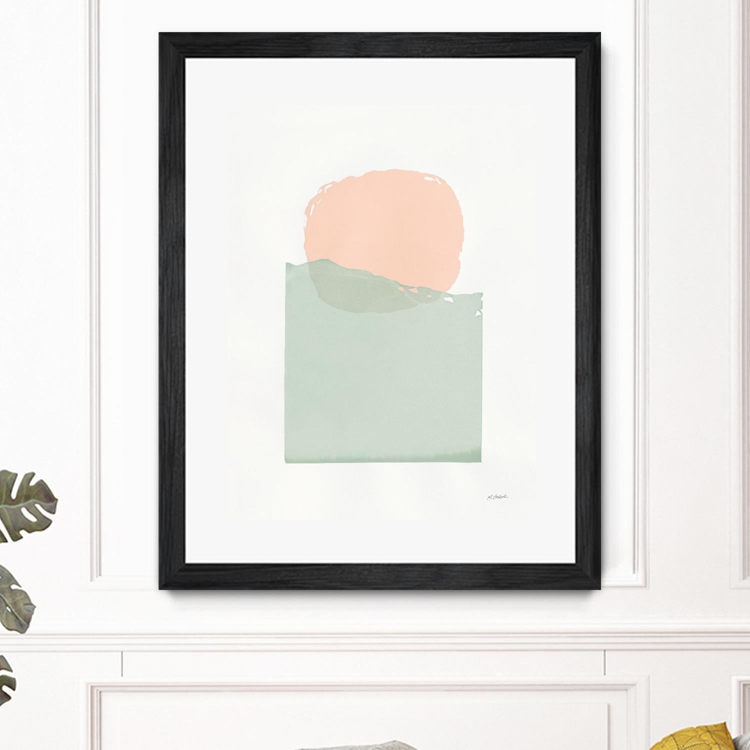 Buoyant Pink and Green by Mike Schick on GIANT ART - multi abstract abstract