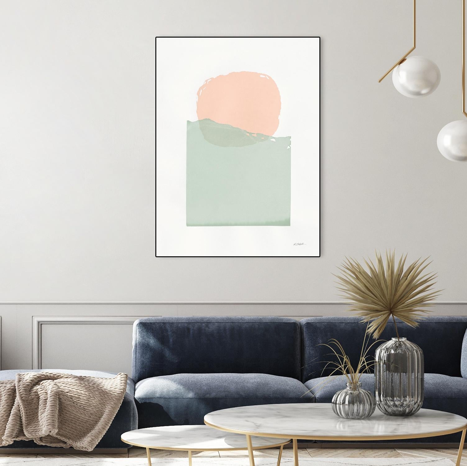 Buoyant Pink and Green by Mike Schick on GIANT ART - multi abstract abstract