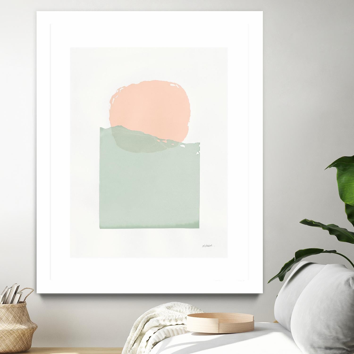 Buoyant Pink and Green by Mike Schick on GIANT ART - multi abstract abstract