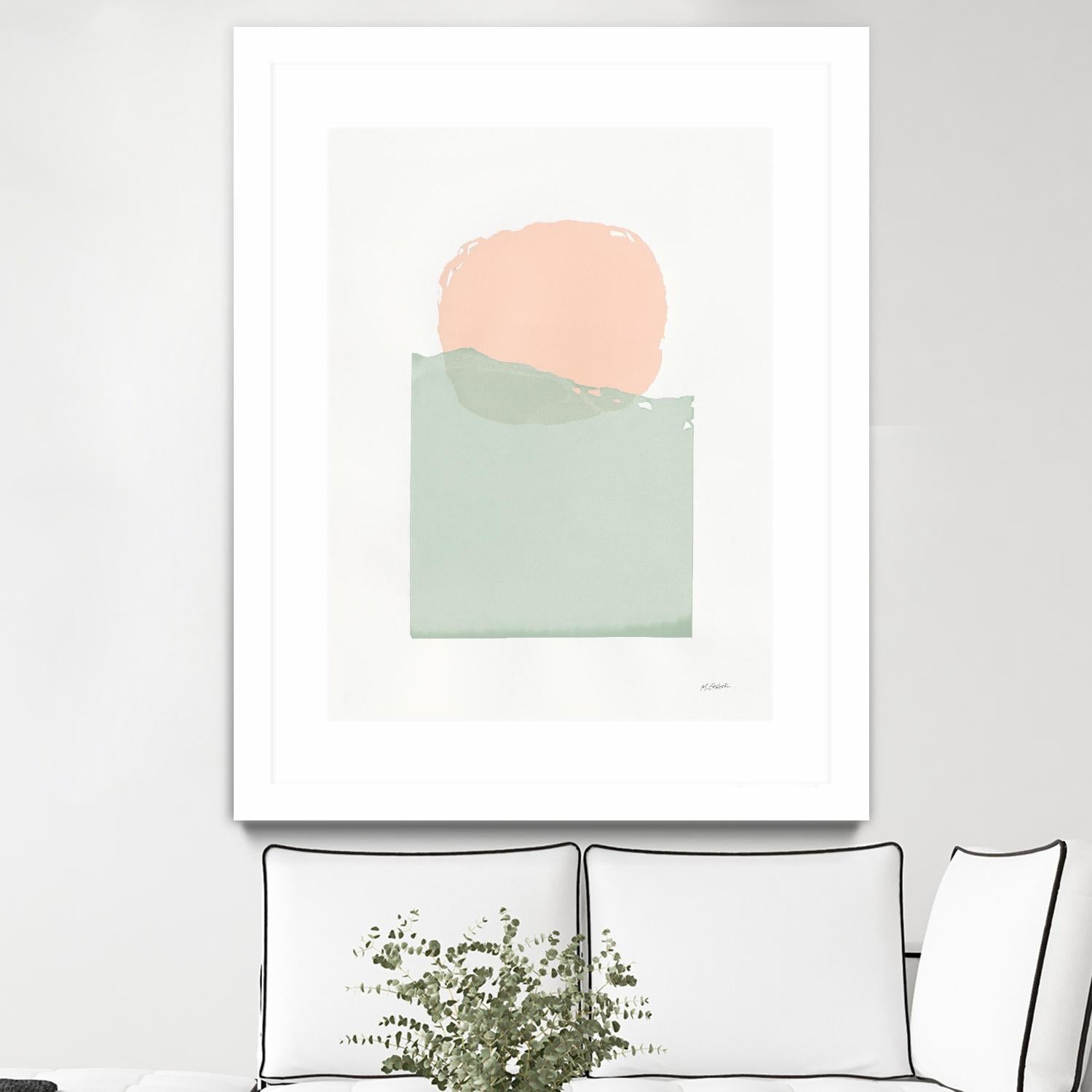 Buoyant Pink and Green by Mike Schick on GIANT ART - multi abstract abstract