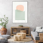 Buoyant Pink and Green by Mike Schick on GIANT ART - multi abstract abstract