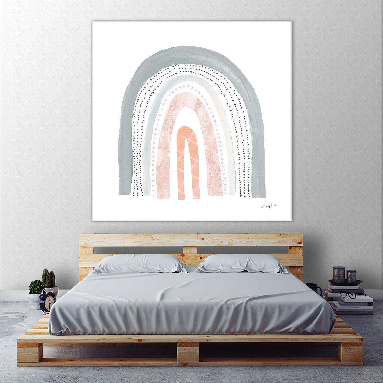 Boho Rainbow I by Courtney Prahl on GIANT ART - multi abstract blue