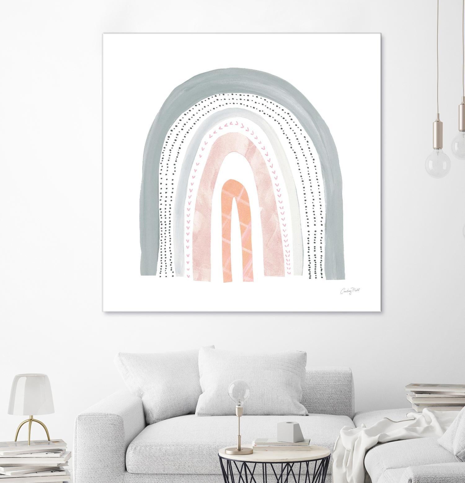 Boho Rainbow I by Courtney Prahl on GIANT ART - multi abstract blue