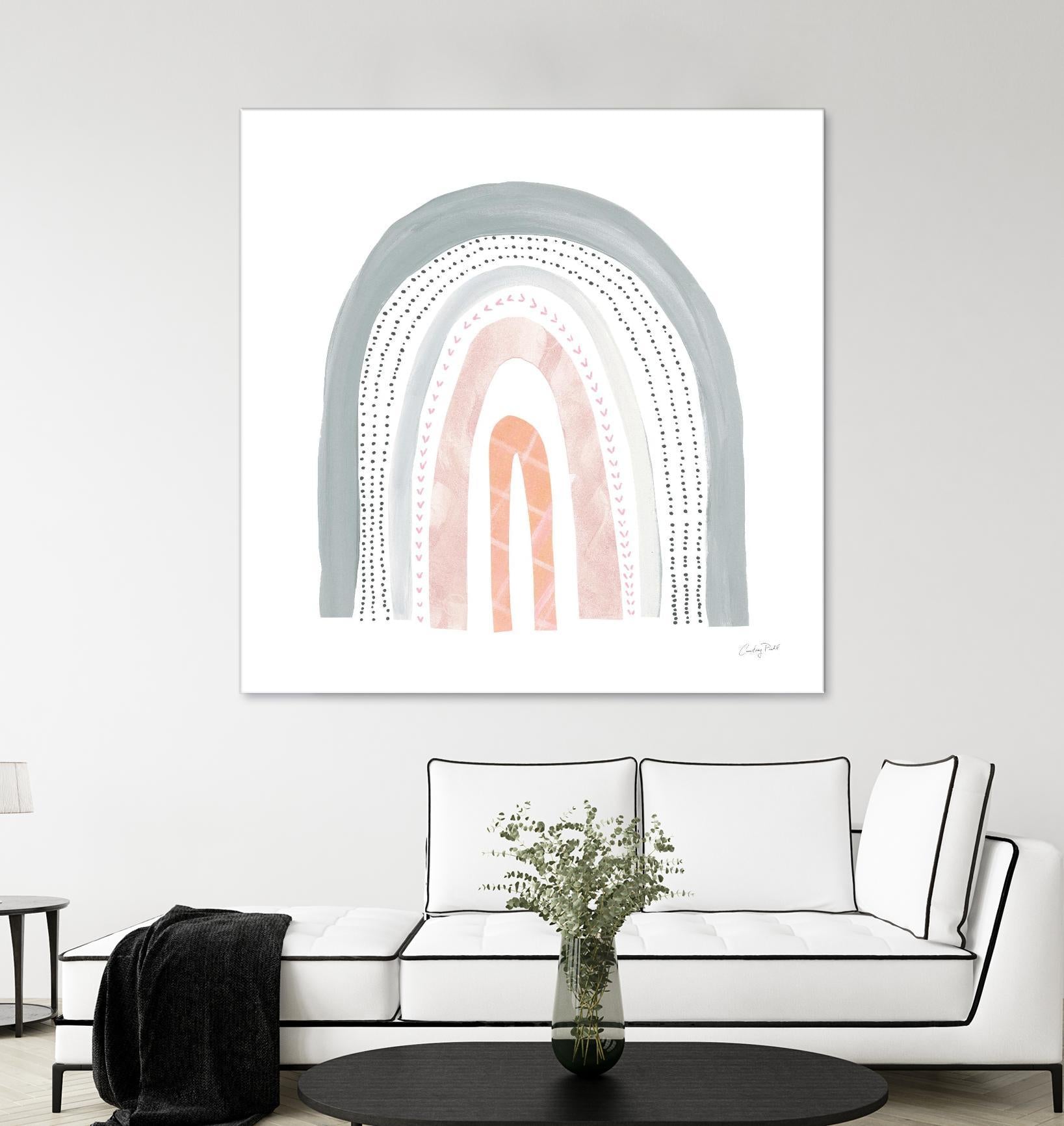 Boho Rainbow I by Courtney Prahl on GIANT ART - multi abstract blue