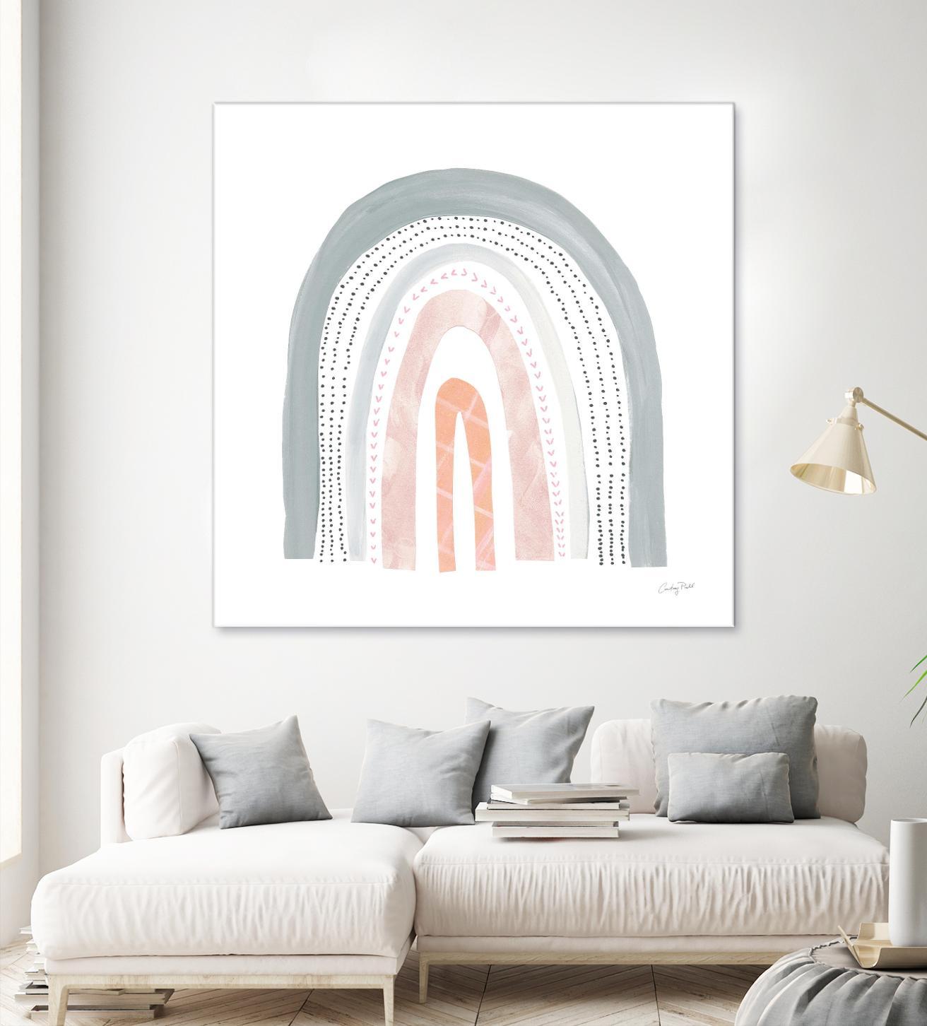 Boho Rainbow I by Courtney Prahl on GIANT ART - multi abstract blue