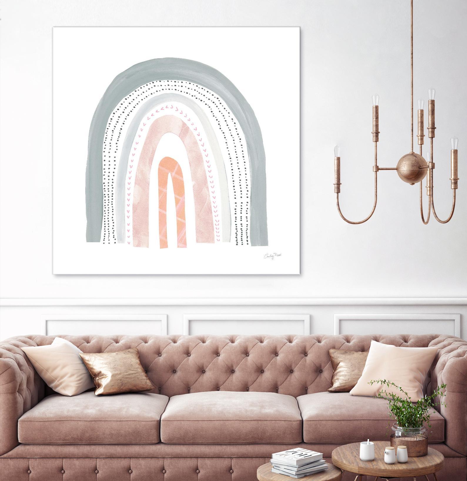 Boho Rainbow I by Courtney Prahl on GIANT ART - multi abstract blue