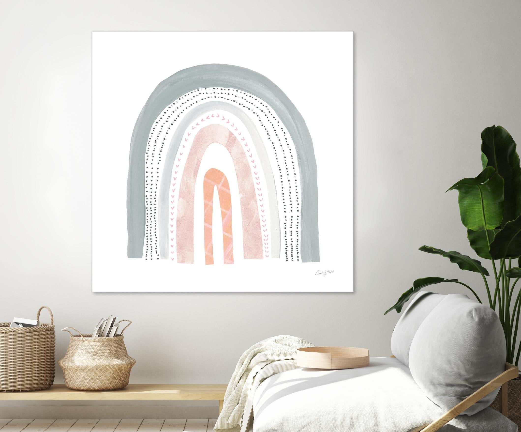 Boho Rainbow I by Courtney Prahl on GIANT ART - multi abstract blue