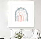 Boho Rainbow I by Courtney Prahl on GIANT ART - multi abstract blue