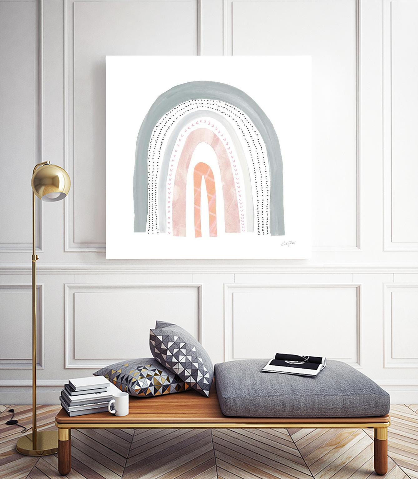 Boho Rainbow I by Courtney Prahl on GIANT ART - multi abstract blue