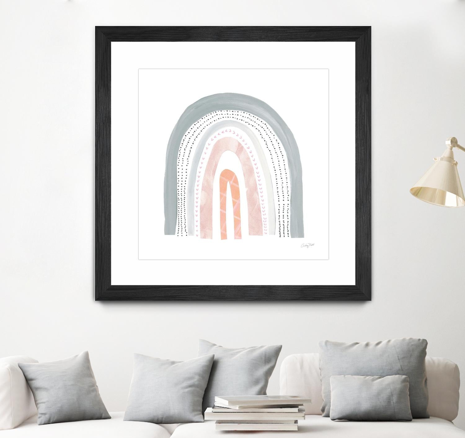 Boho Rainbow I by Courtney Prahl on GIANT ART - multi abstract blue