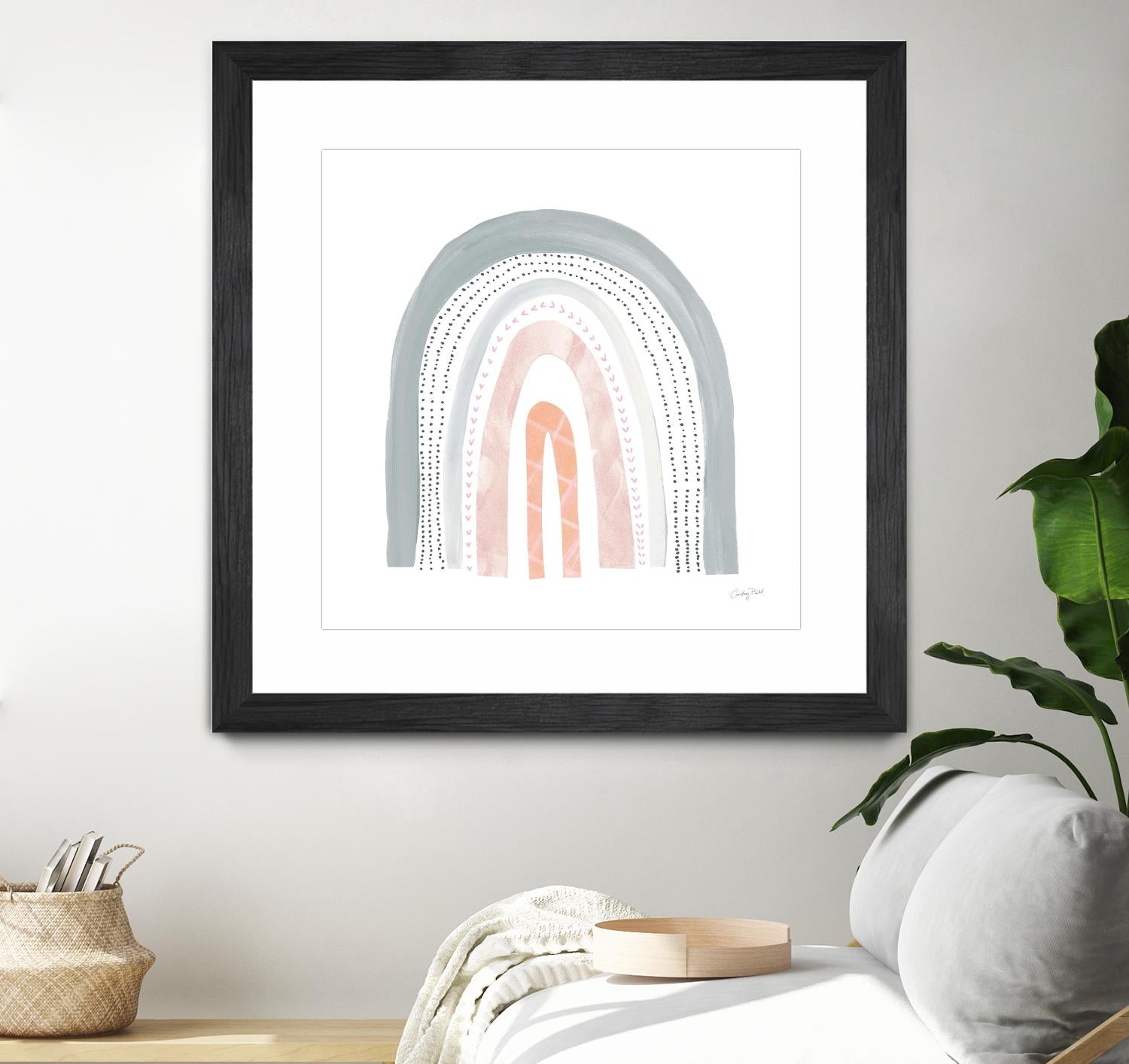 Boho Rainbow I by Courtney Prahl on GIANT ART - multi abstract blue