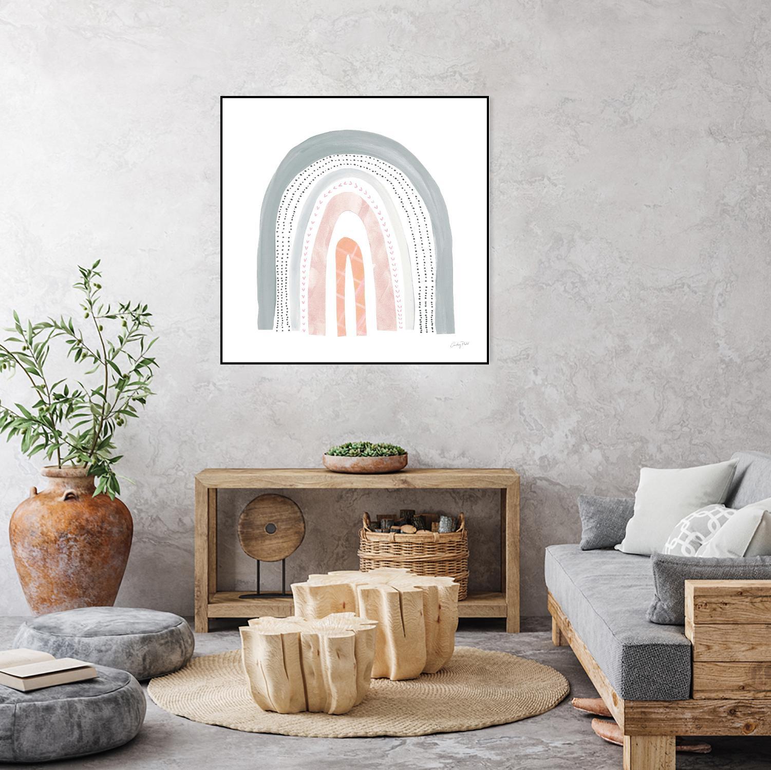 Boho Rainbow I by Courtney Prahl on GIANT ART - multi abstract blue