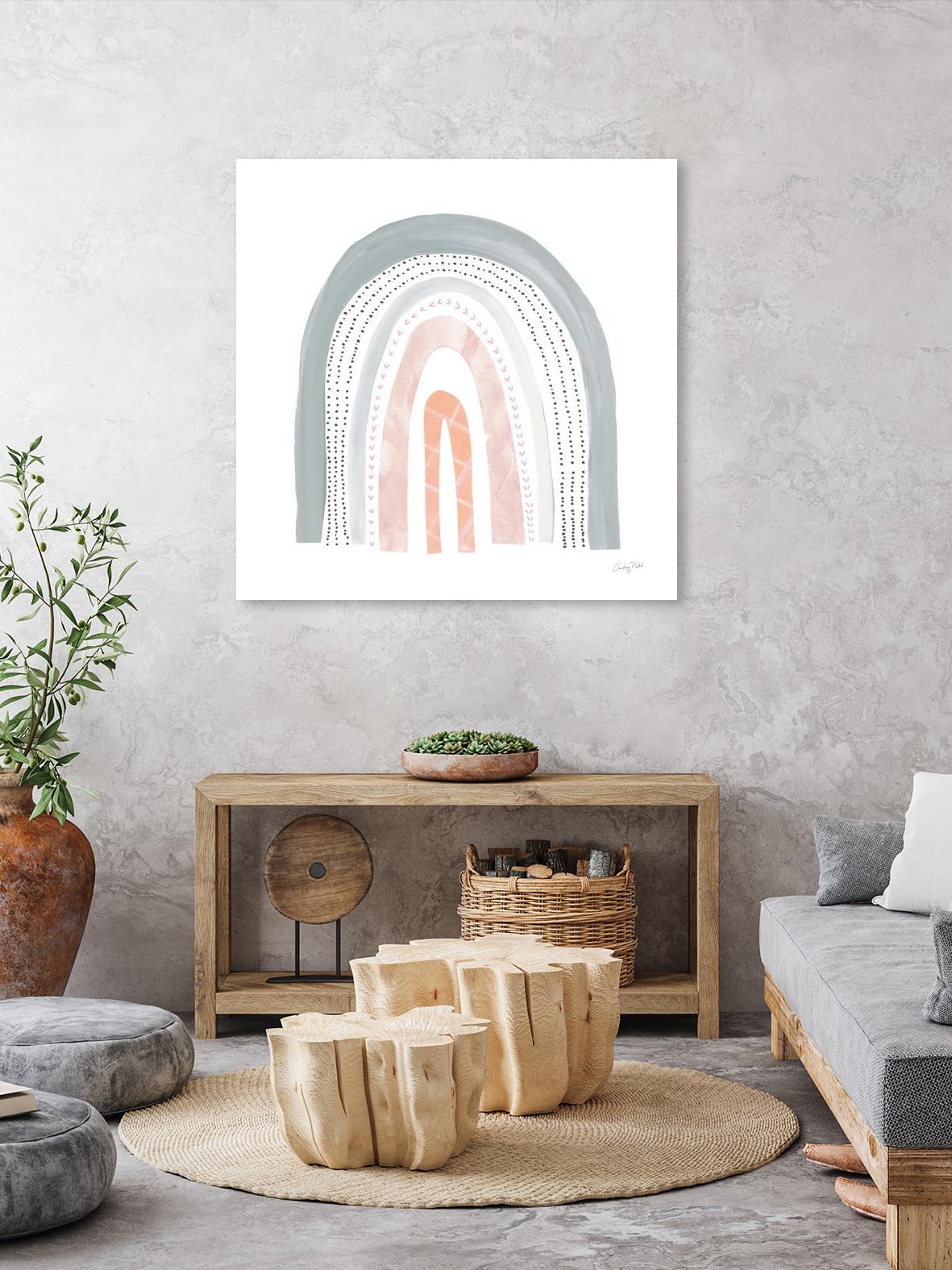 Boho Rainbow I by Courtney Prahl on GIANT ART - multi abstract blue