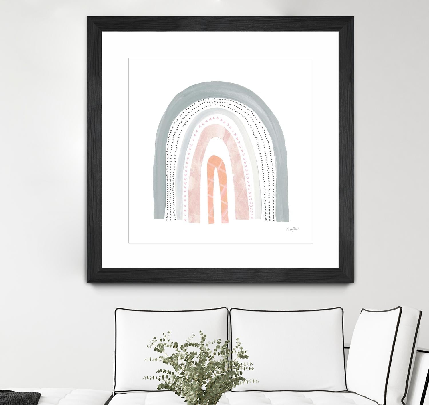 Boho Rainbow I by Courtney Prahl on GIANT ART - multi abstract blue