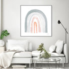 Boho Rainbow I by Courtney Prahl on GIANT ART - multi abstract blue