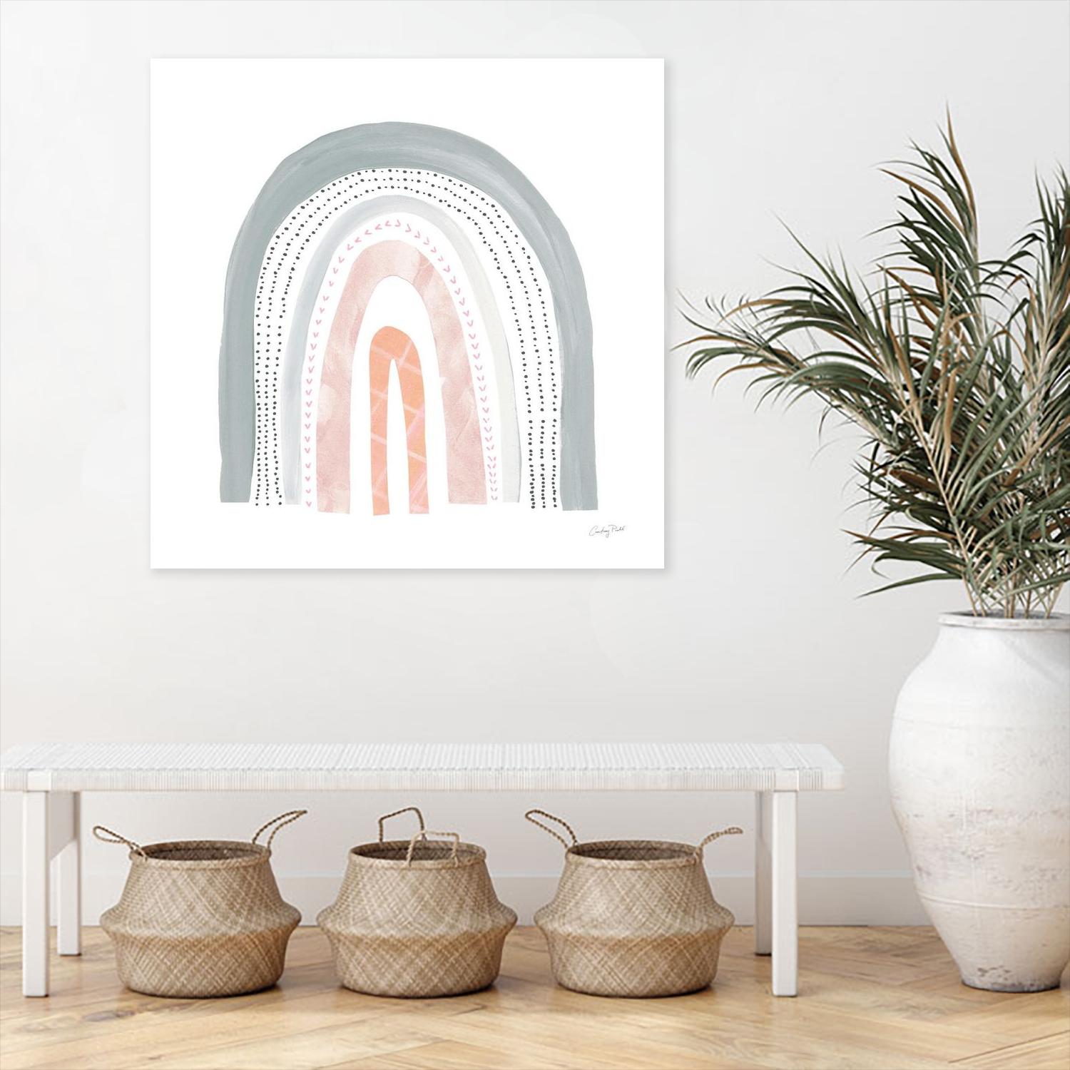 Boho Rainbow I by Courtney Prahl on GIANT ART - multi abstract blue