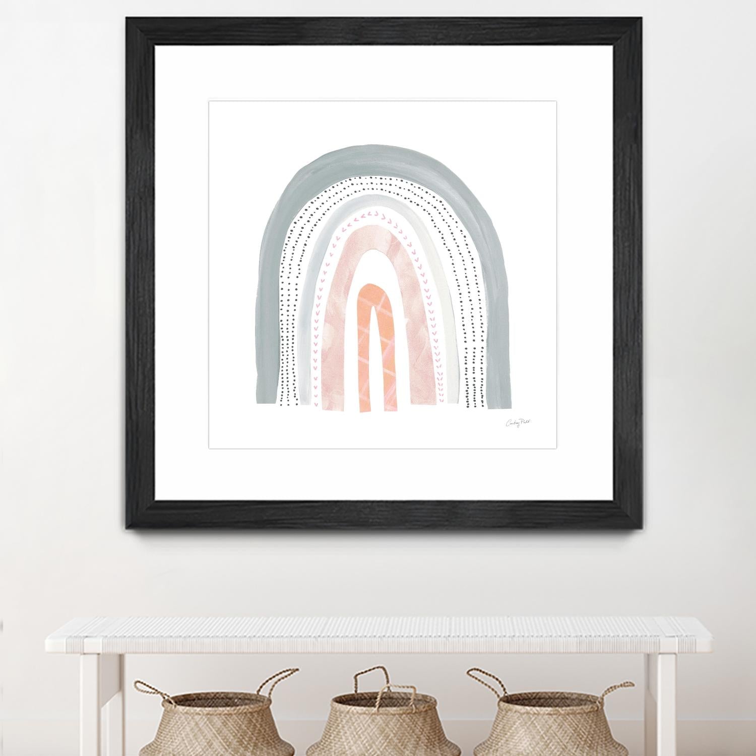 Boho Rainbow I by Courtney Prahl on GIANT ART - multi abstract blue