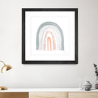 Boho Rainbow I by Courtney Prahl on GIANT ART - multi abstract blue