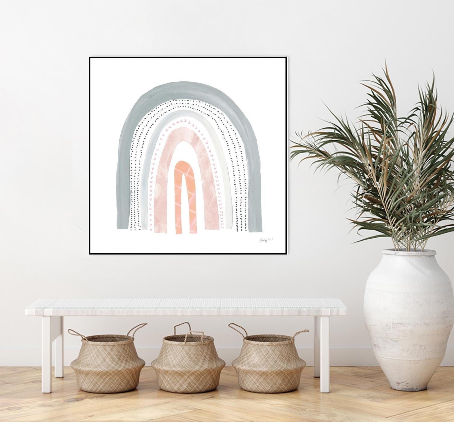 Boho Rainbow I by Courtney Prahl on GIANT ART - multi abstract blue