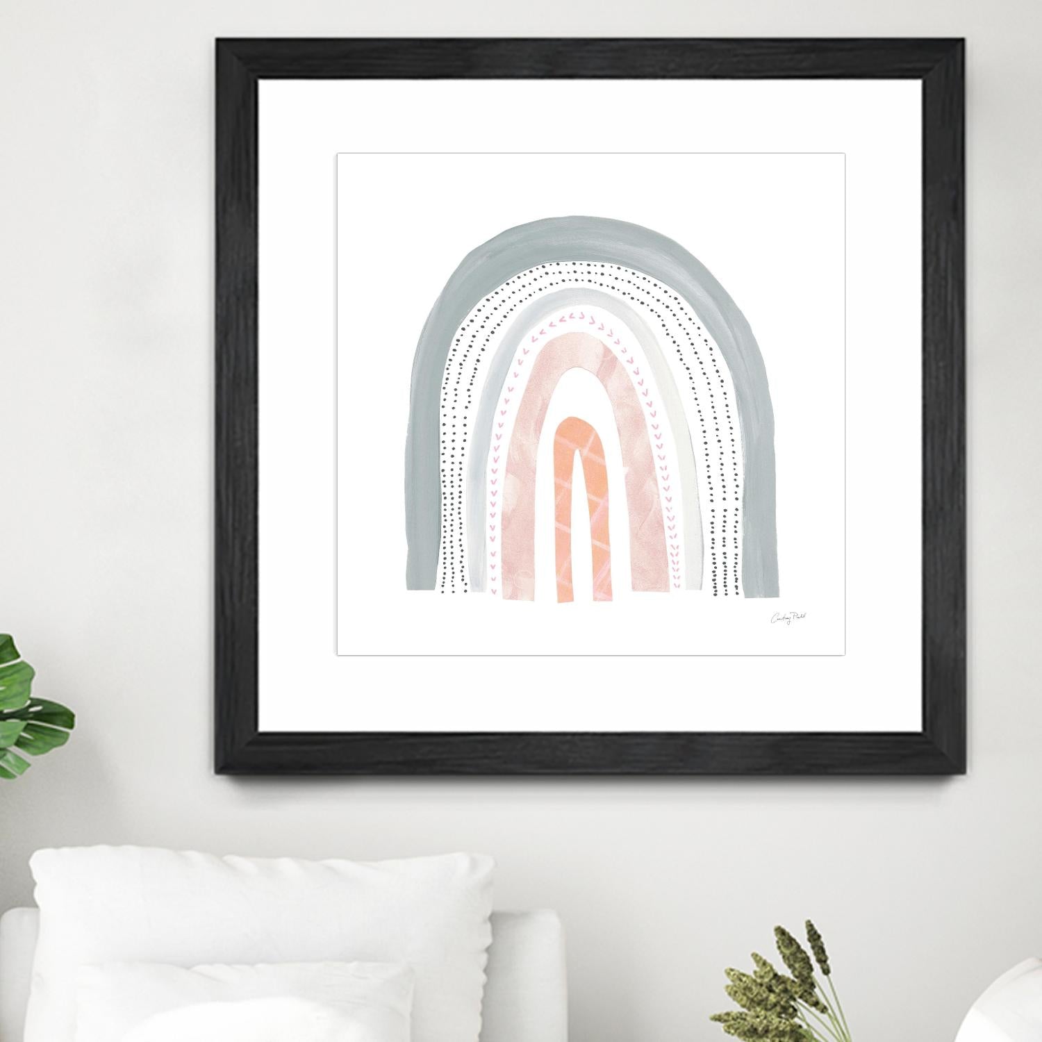 Boho Rainbow I by Courtney Prahl on GIANT ART - multi abstract blue