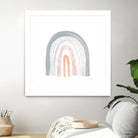 Boho Rainbow I by Courtney Prahl on GIANT ART - multi abstract blue