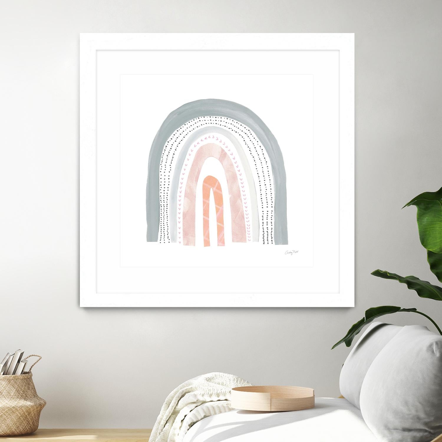 Boho Rainbow I by Courtney Prahl on GIANT ART - multi abstract blue